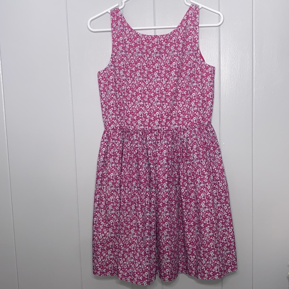 Polo Ralph Lauren Girl’s Sleeveless Pink Floral Dressy Summer Dress Size 16